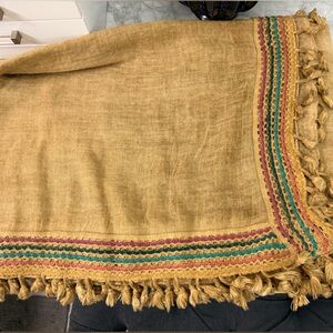 Bohemian Fringe Throw Blanket